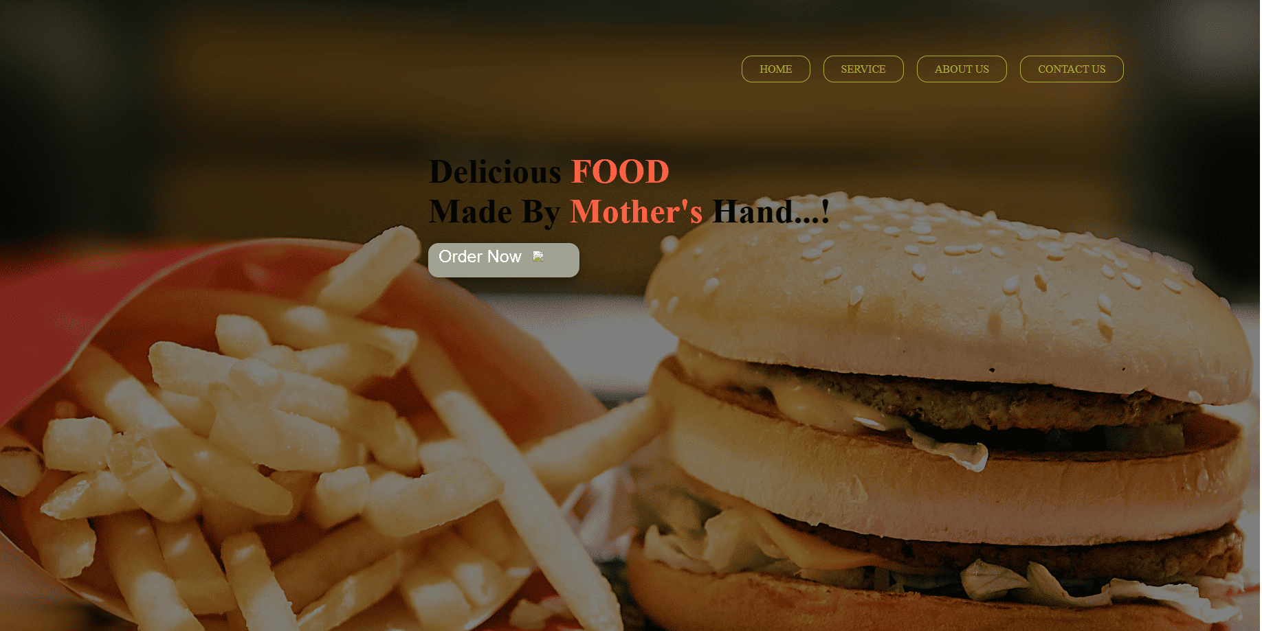 Creative Website Design Process - Food Website